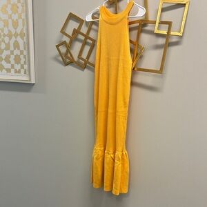 NWOT-Chic Yellow Midi Dress